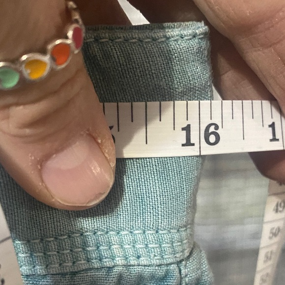 Sundance Teal Cropped Pants - Picture 7 of 9